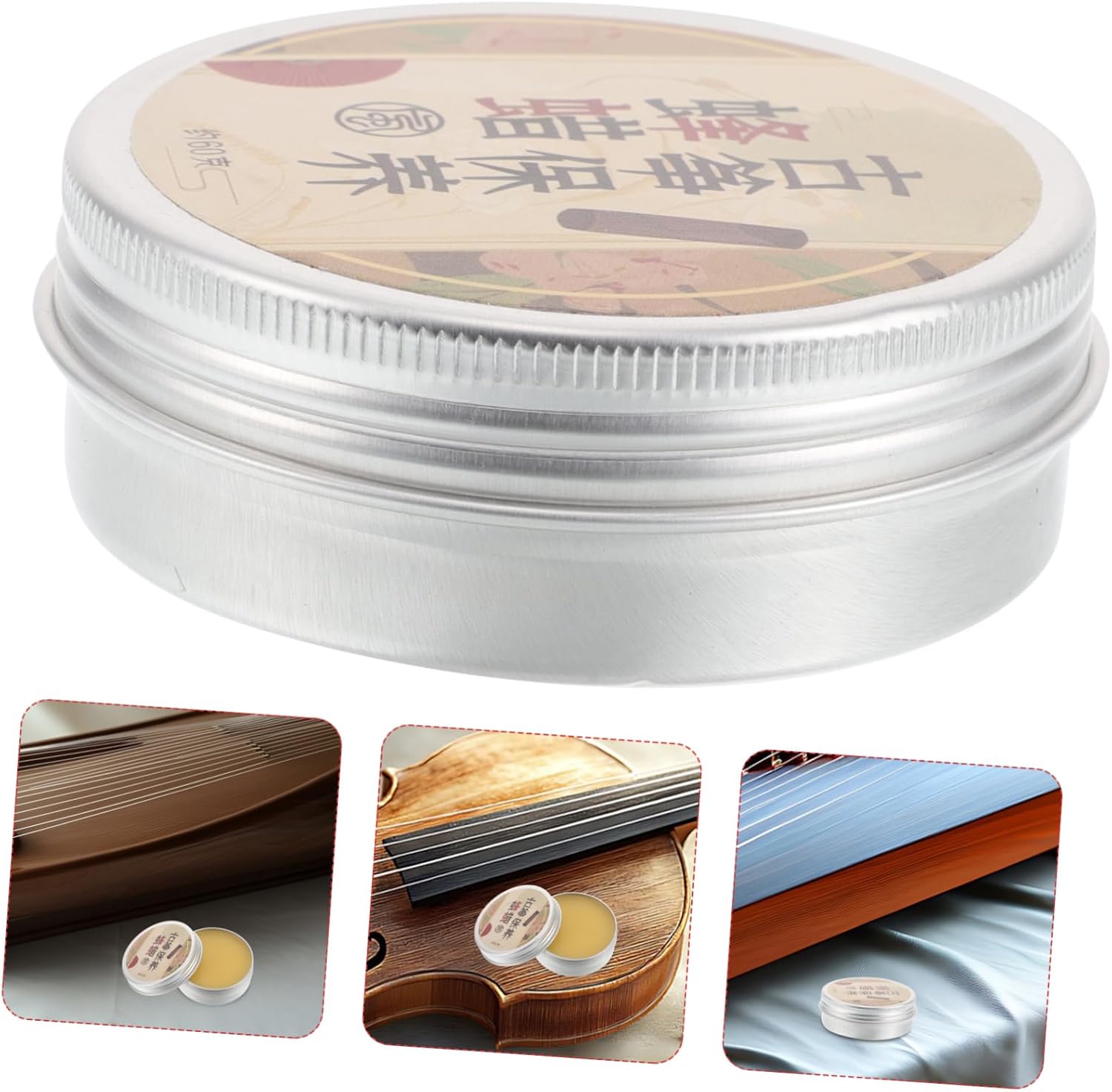 Beeswax Paste Instrument Polish for Zither Guitar Wood Care and Shine