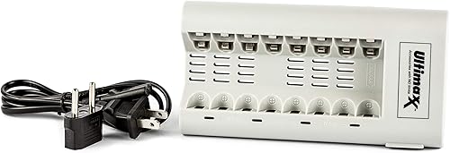 Miniatura 5 de Ultimaxx 8 AA 3150mAh Ni-MH/Ni-CD Rechargeable Batteries + Rapid Battery Charger