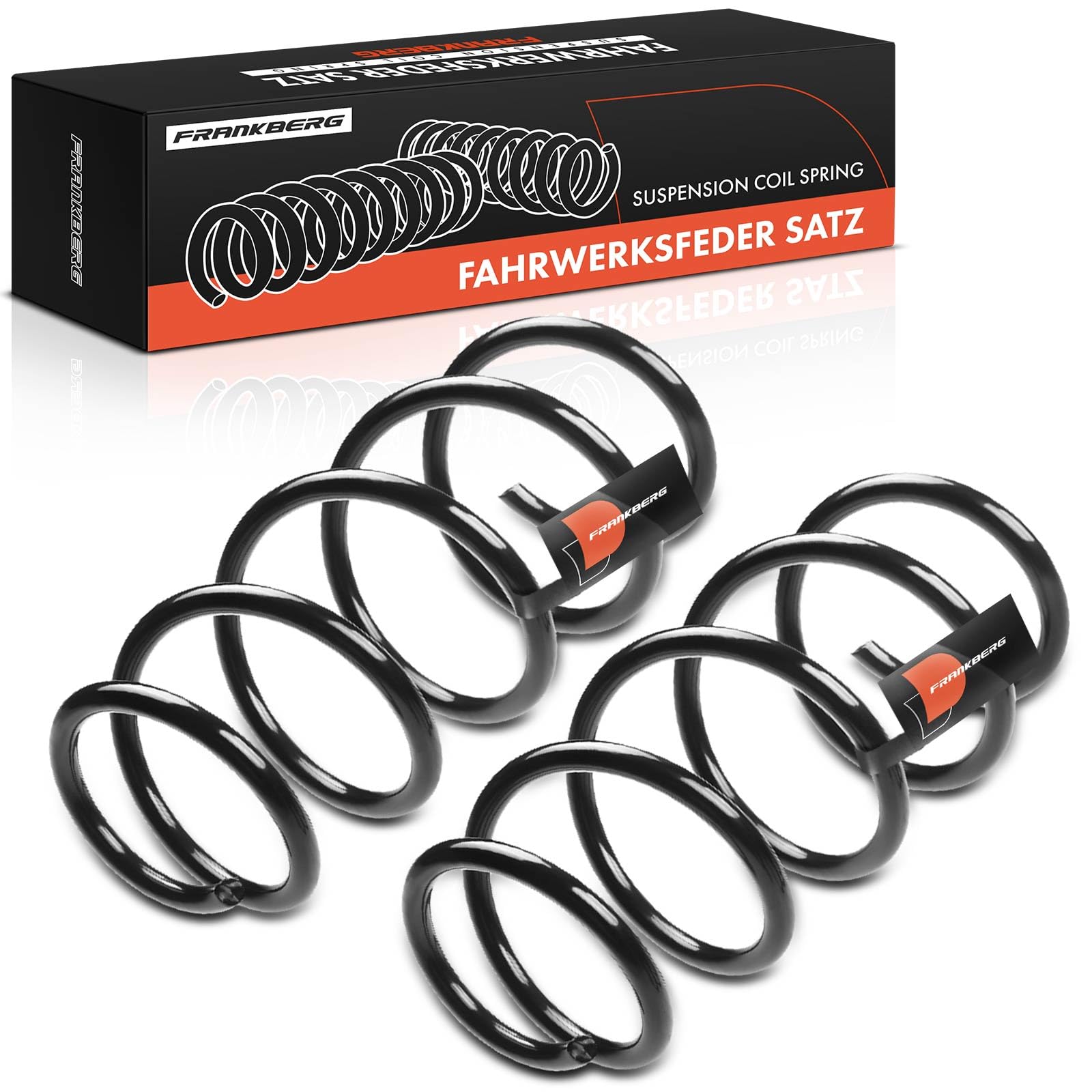 Frankberg 2x Molle autotelaio Molle sospensioni Compatibile con Cono 955 1.4 1.4 MultiAir 1.4 Turbo MultiAir 1.6 JTDM 1.4 TJet 1.3 MultiJet 1.4 TB 2008-2018 Replace# RA3799,50534841