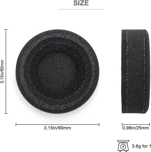 Miniatura 3 de Almohadillas de espuma de tercera capa L Cush Cushion compatible con Grado SR60 SR80 SR125 SR225 SR325 M1 M2 PS500e GS1000i GS1000e GS2000e PS1000e