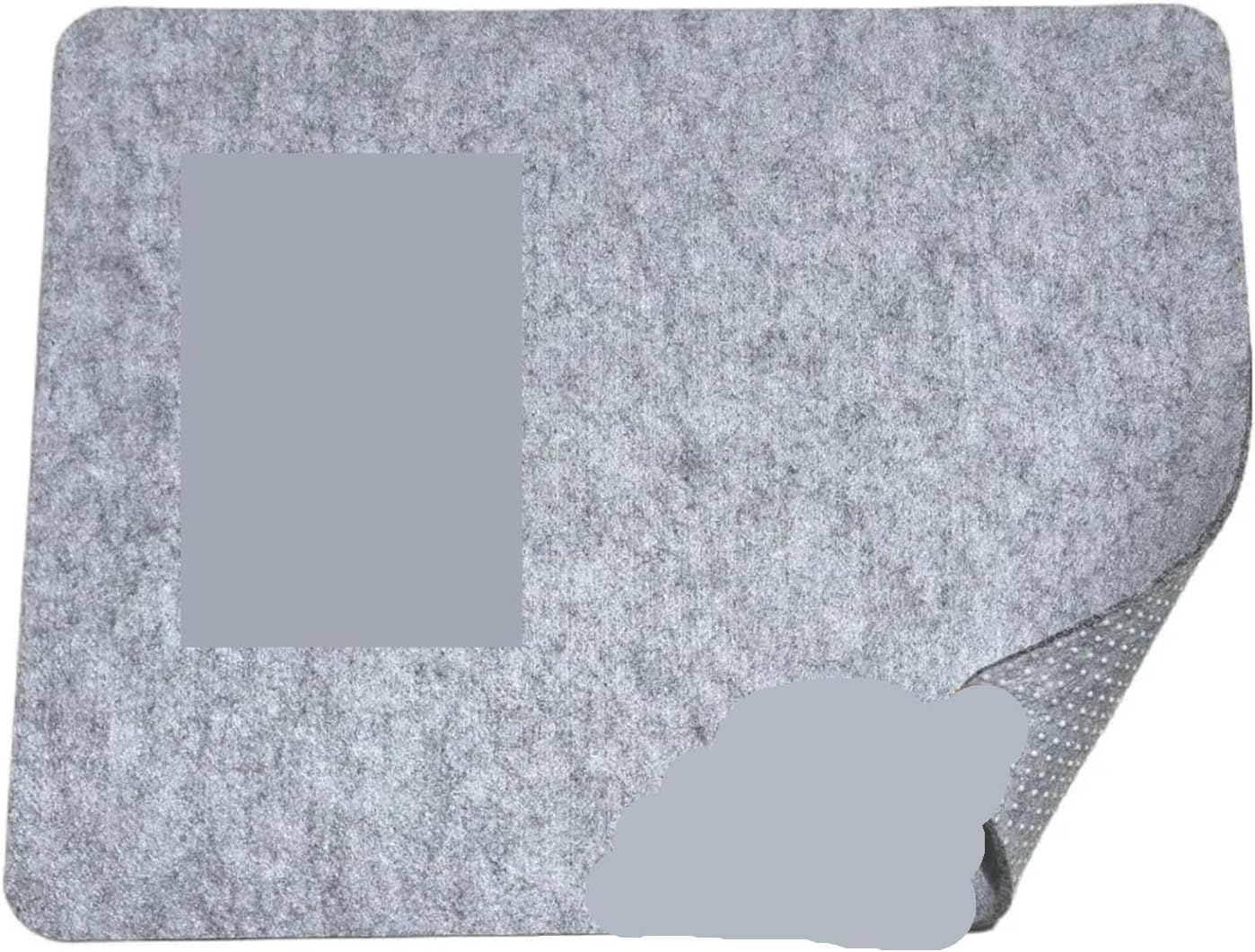 Mouse Pads for Desk 20 PCS Durable Felt Mouse Pad Wear Resistant Anti Scratch Mice Mat Smooth Universal Writing Home Office(Light Grey-26x21cm)