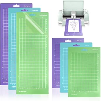 Pack of 6 Cutting Mats for Cricut Joy 5.5 x 14/5.5 x 8.5 Inch Cutting Mat Plotter Sticky Cutting Mat Light Standard Strong Grip Self-Adhesive Cutting Mats for Cricut Joy Accessories