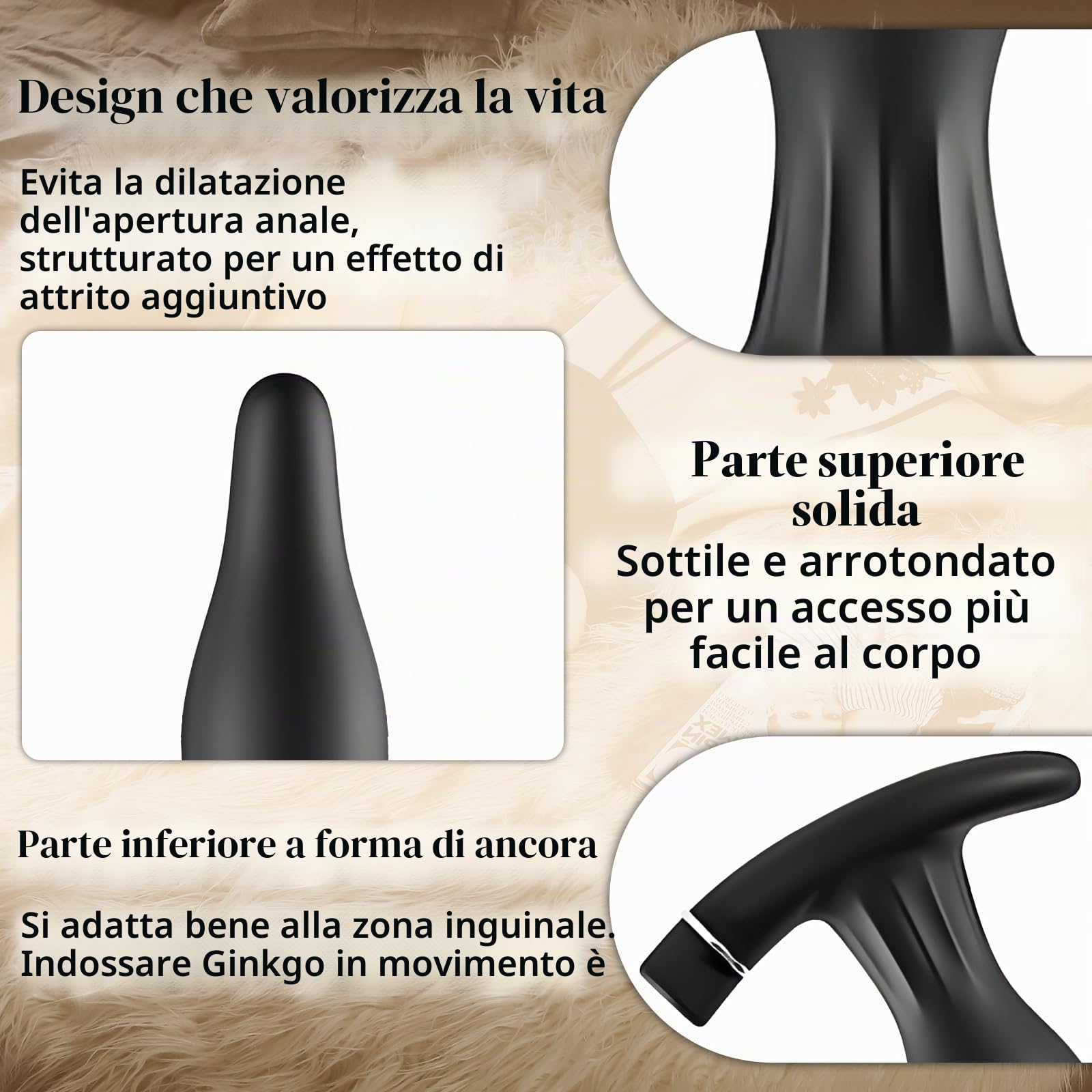 AMAZBEE Silicone gonfiabile Butt Plugs per l'espansione anale Elettrico Prostata e G-spot dispositivi di stimolazione indossabili AnalPlugs Anus Expander