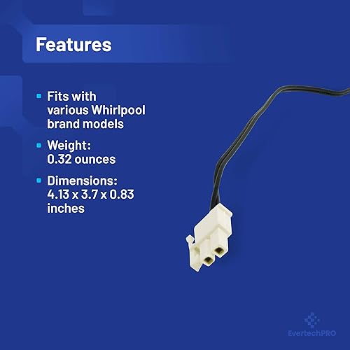 Miniatura 4 de 2188819 Reemplazo del termistor para el refrigerador Whirlpool 1057763 2216113 AH968736 EA968736