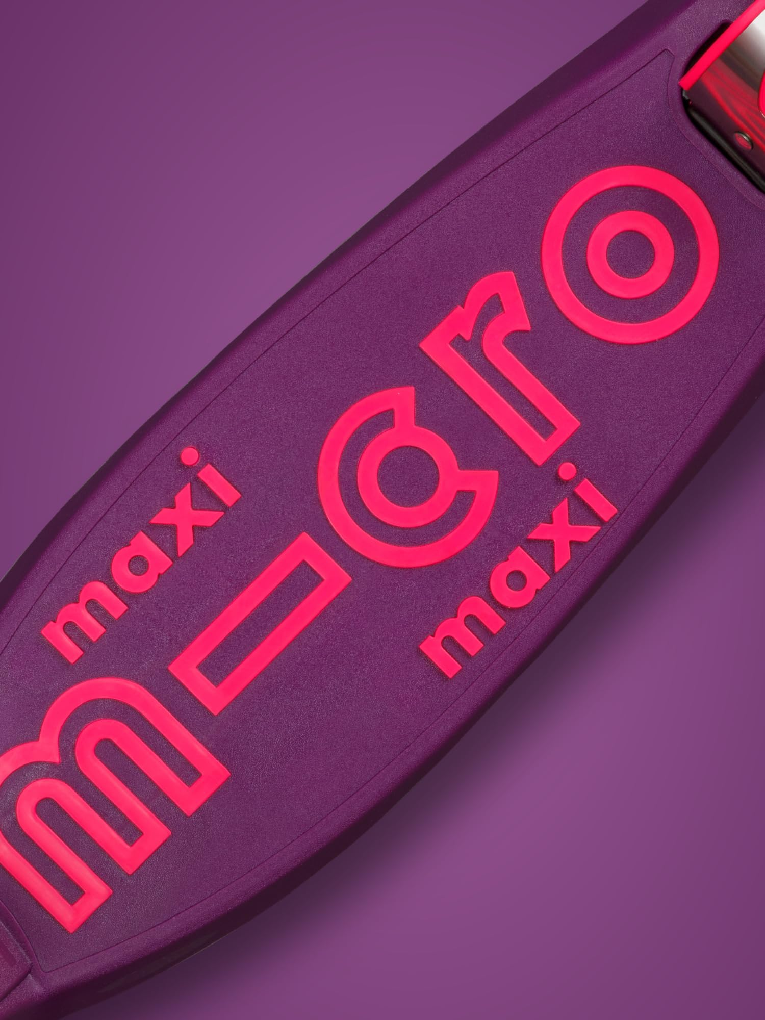 Micro Monopattino da bambino Maxi Deluxe Neon Rosa LED