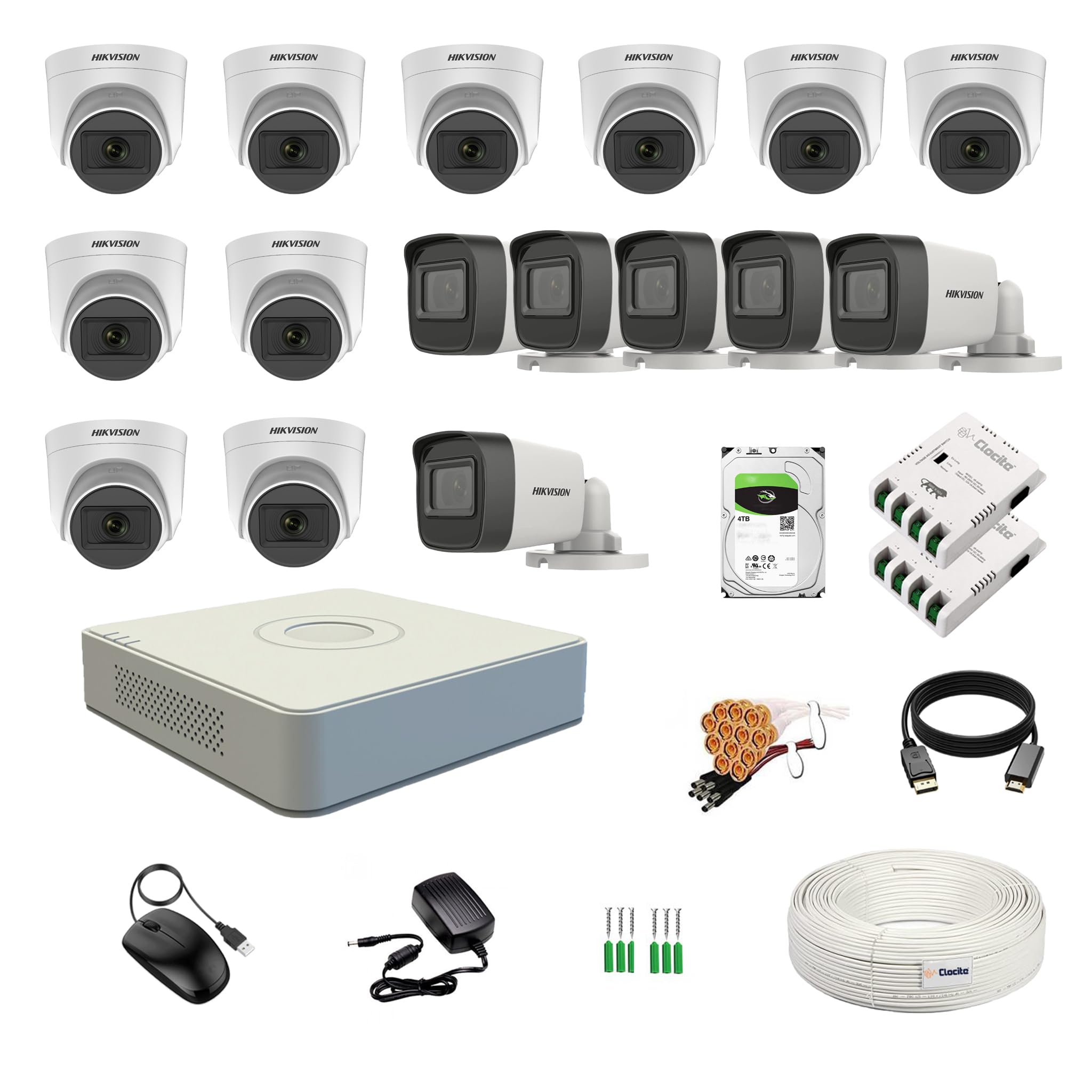 Hikvision 8 Channel DVR Kit - 5MP Cameras & 2TB HDD -28