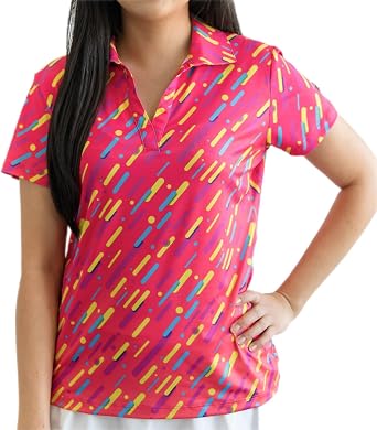 YATTA GOLF Premium Golf Polo Shirts for Women - Lightweight, Quick Dry, Wrinkle Resistant & Moisture Wicking Polo