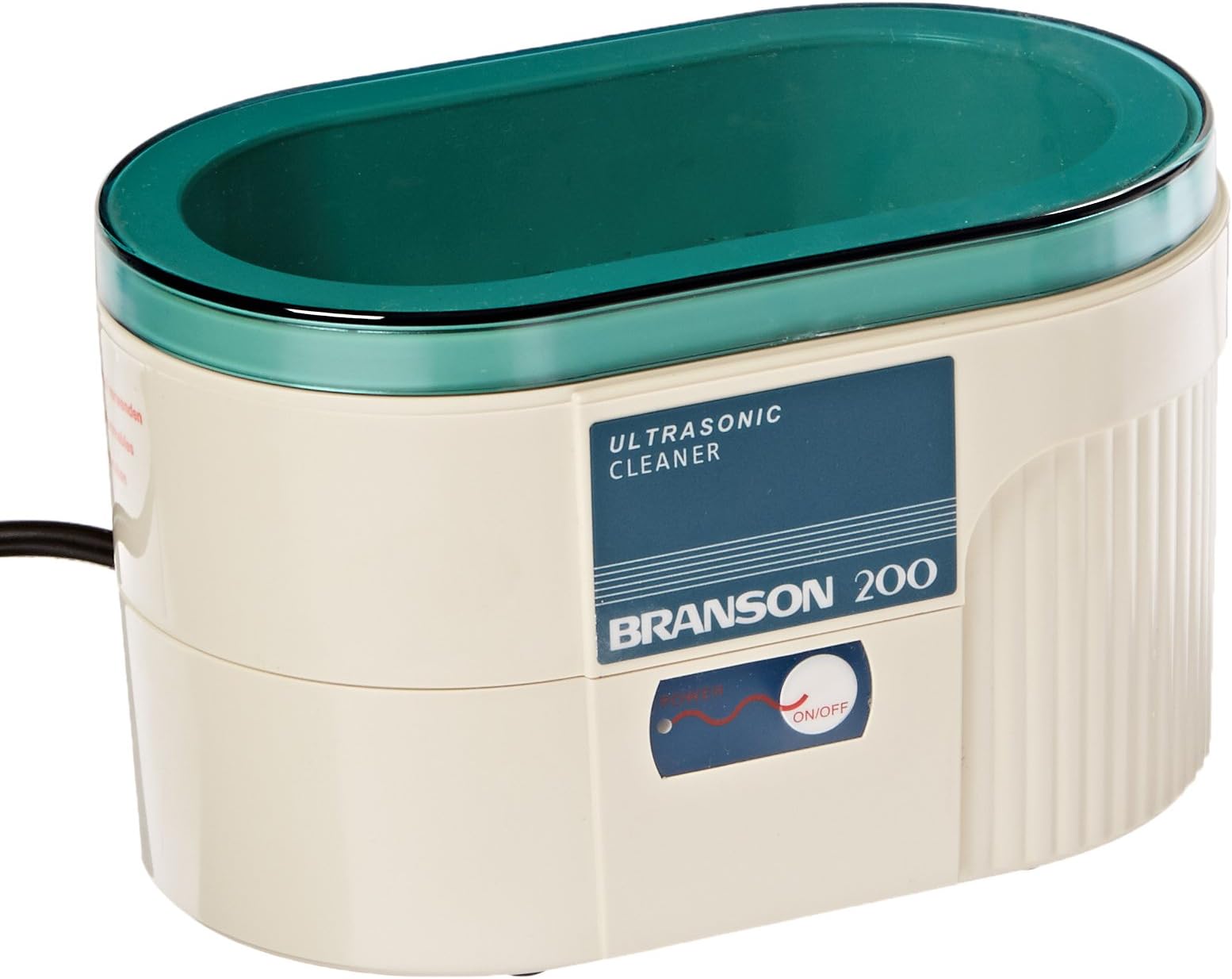 100-951-011 Bransonic Model B200 Ultrasonic Cleaner, 15 oz. Tank Capacity, 40 kHz Frequency, 220V, 50/60 Hz, 8-3/4" L x 4-1/2" W x 5" D