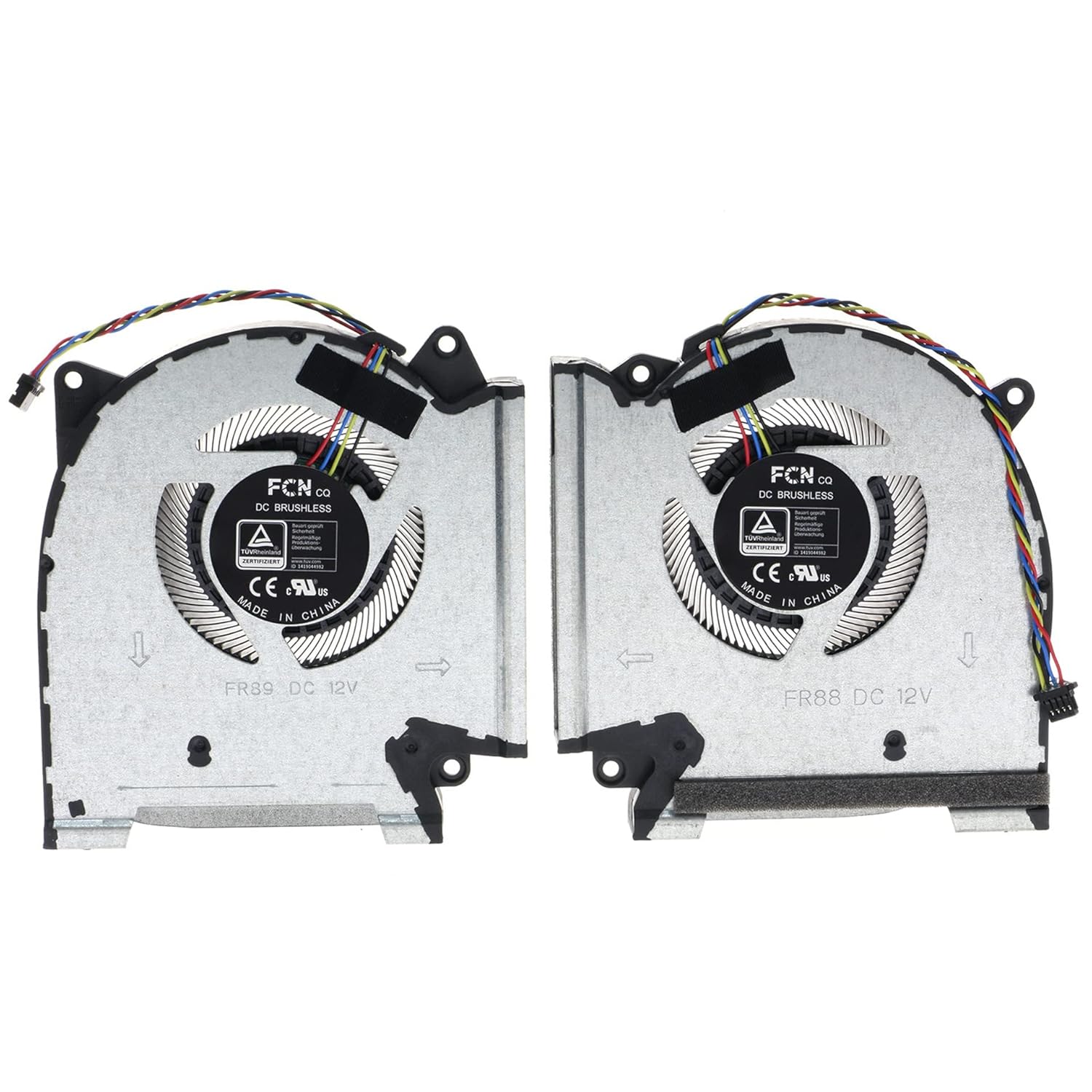 Replacement CPU&GPU Cooling Fan for Asus ROG Strix Scar 17 G733ZM G733ZS G733ZW G733ZX 15 G533ZM G533ZS G533ZW G533ZX G533ZM G533ZS G533ZW G533ZX FR88 FPF8 13NR08E0P02011 FR89 FPF7 13NR08E0P01011 12V