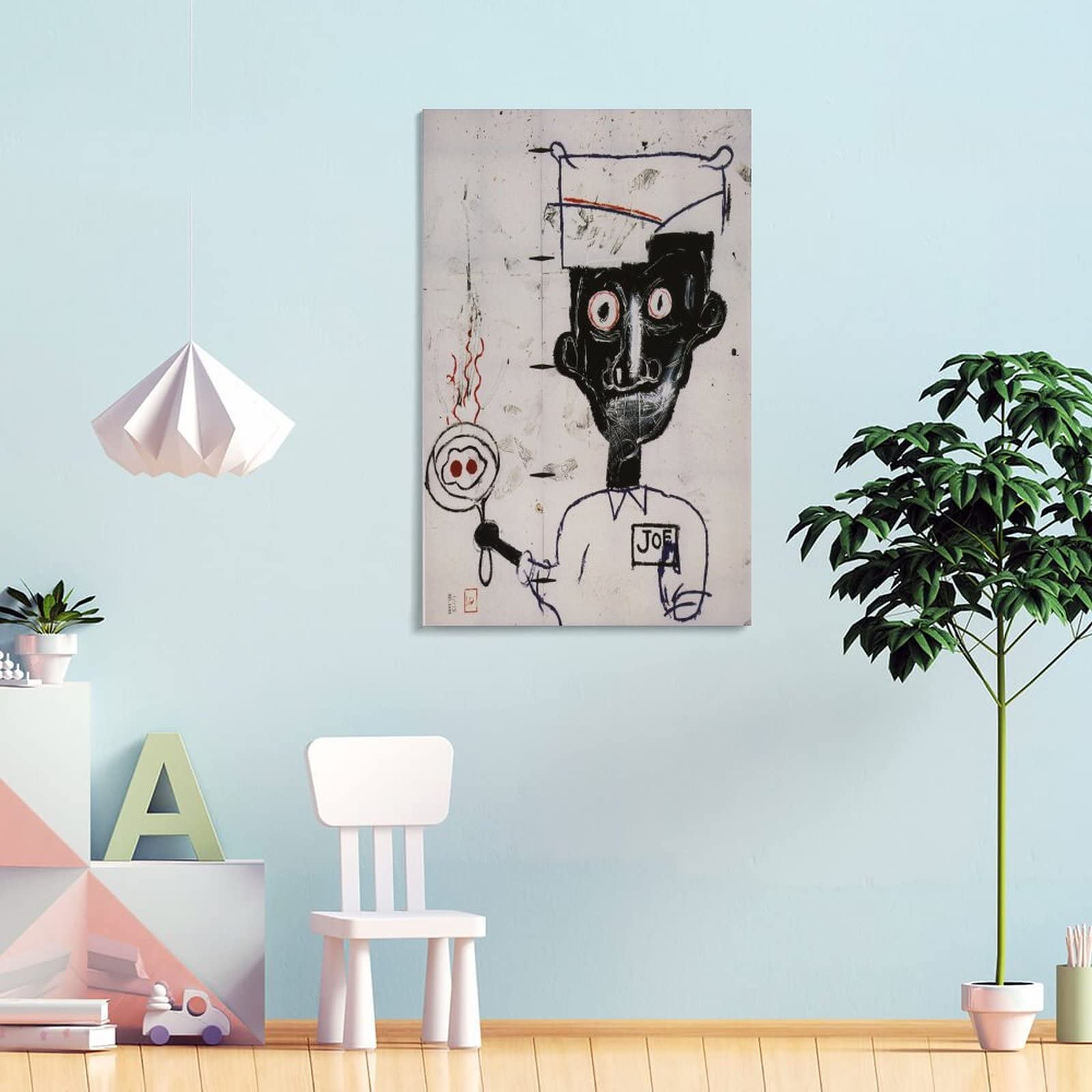 限定入手困難Jean-Michel Basquiat Eyes and Eggs Eyes and eggs' by Jean-Michel Basquiat on postage stamp Stock