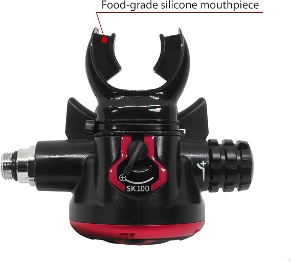 SK100 Scuba Regulator Set - Scuba Diving Regulator - Dive Regulator Set with Hose, Piston First Stage, Aluminum Second Stage
