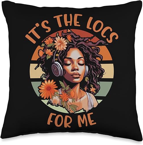 Miniatura 1 de Locs Afro Dreadlocks Love Natural Beauty Hair It's the Locs for Me Afro Hair - Almohada negra americana africana, 16 x 16 pulgadas, multicolor