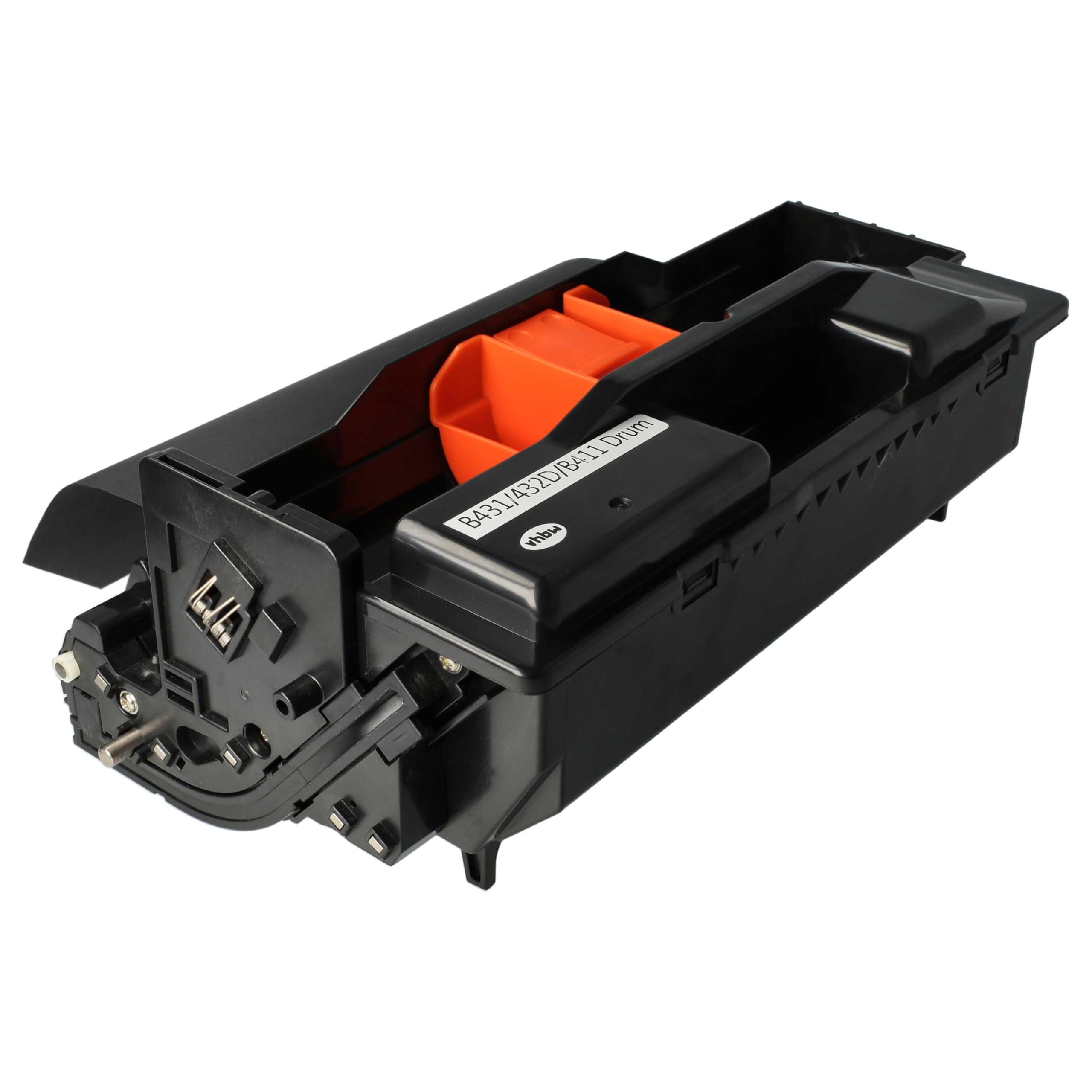 vhbw unità tamburo fotoconduttore compatibile con OKI B411 D, B411 DN, B412 DN, B431 D, B431 DN, B431 DN plus, B432 DN, B512 DN stampante laser - nero