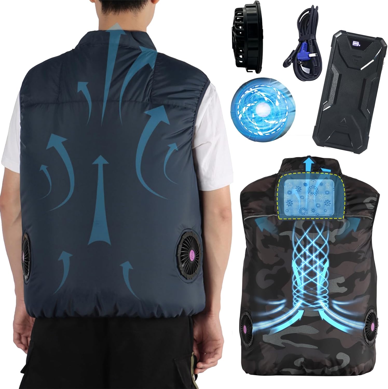 BURTLE AIRCRAFT 19V 空調服用冷却ファンセット Amazon.co.jp