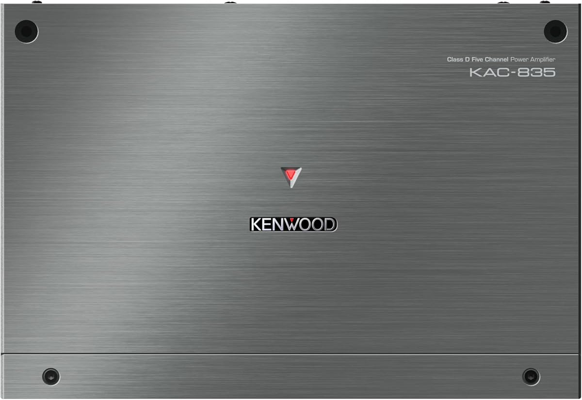 Amplificador de potencia KENWOOD KAC-835 Clase D de 5 canales – Amplificador todo en uno de 1600 W para una calidad de sonido superior, versatilidad y protección avanzada