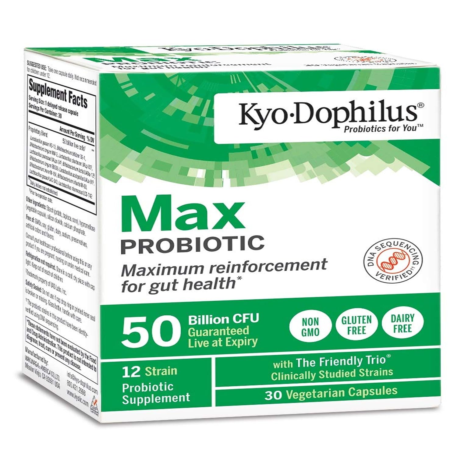 Kyolic, Probiotic Max Kyodophilus, 30 Count 30 Count (Pack of 1)