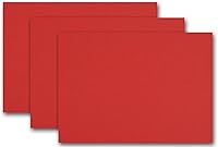 Vista 8 de Cartulina en blanco de color premium de 5 x 7 (50, rojo caliente)