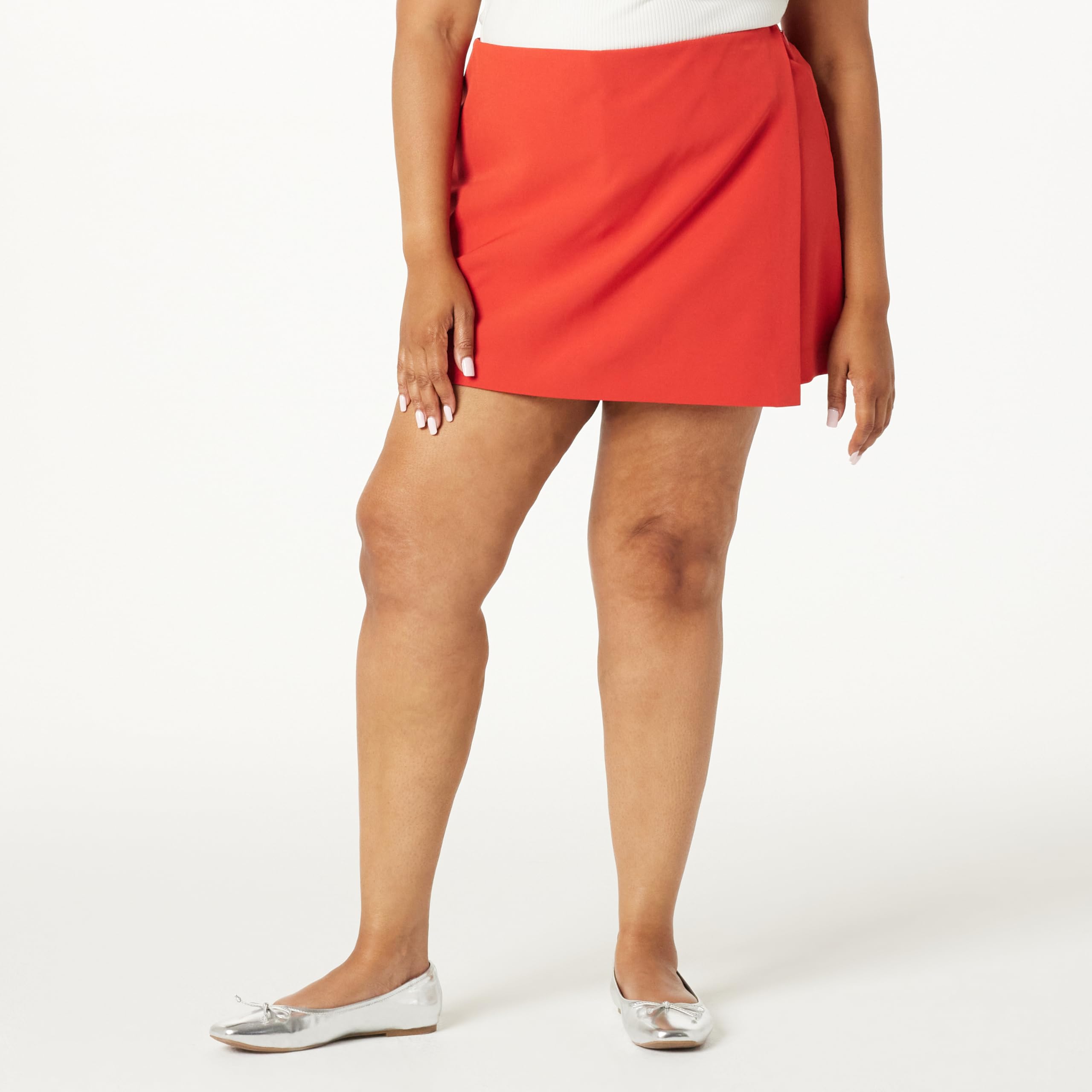 The Drop Kamila A-Line Mini Skort Jupe Femme (Lot de 1)