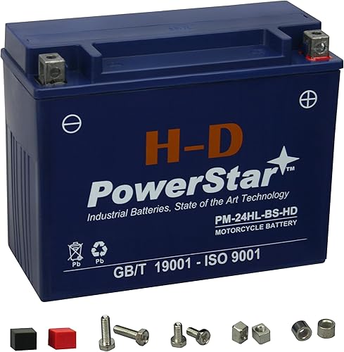 PowerStar HD YTX24HL-BS Motorsports - Batería compatible con CAN-AM Spyder RS (SE5)
