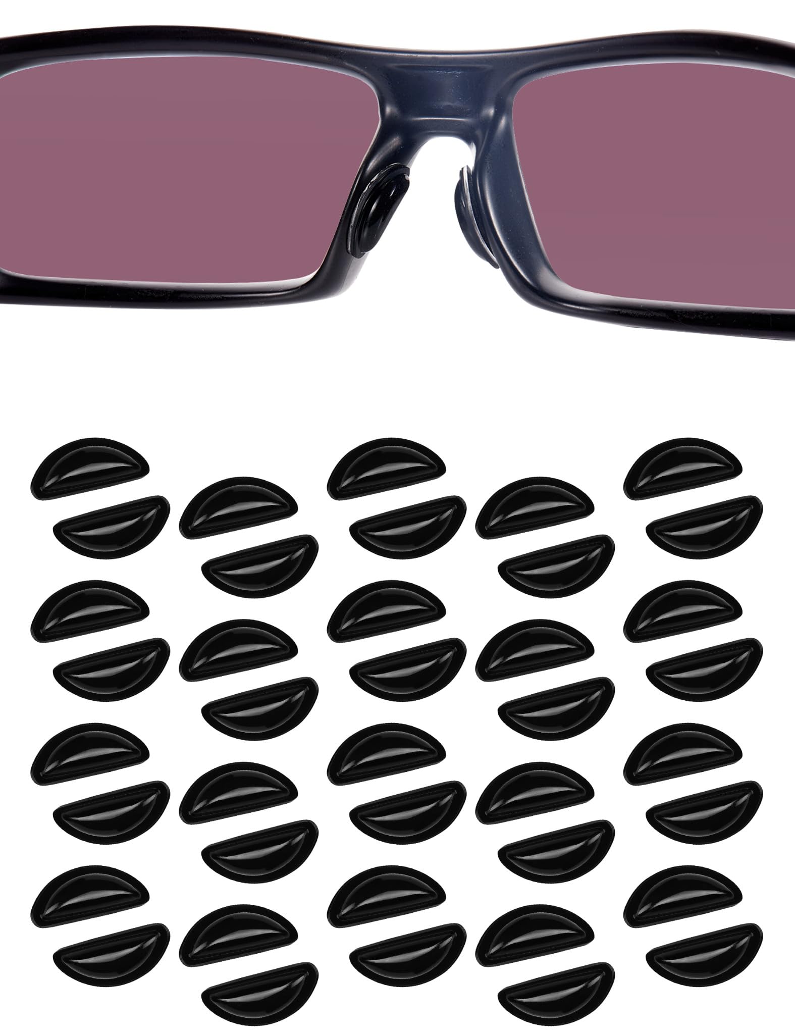 20 Pair Soft Nose Pads with Air Bag Adhesive Anti-Slip Eyeglass Nose Pads Stick On for Glasses Eyeglasses Sunglasses