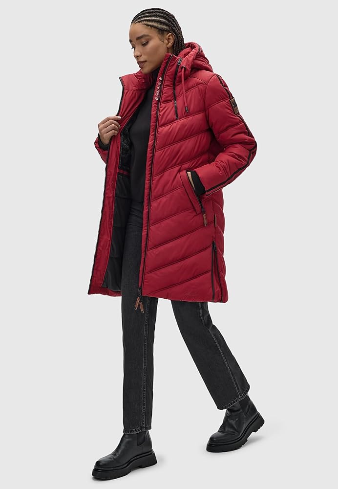 Marikoo Women's Winter Coat with Hood - Quilted Long Puffer Jacket Marikoo Women's Winter Coat with Hood - Quilted Long Puffer Jacket