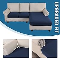 Vista 399 de H.VERSAILTEX 2025 New Sectional Couch Covers 8 Pieces Stretch Sofa Covers for Sectional Sofa Set Separate L Shaped Couch Cover for Both Left/Right