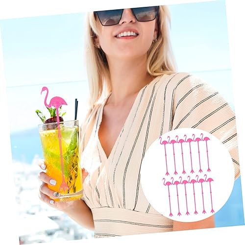 Miniatura 7 de SWOOMEY 12 varillas de agitación hawaii de vidrio, agitador de cóctel, sándwich de bebida, mezclador de café, mezclador de bebidas, agitadores para