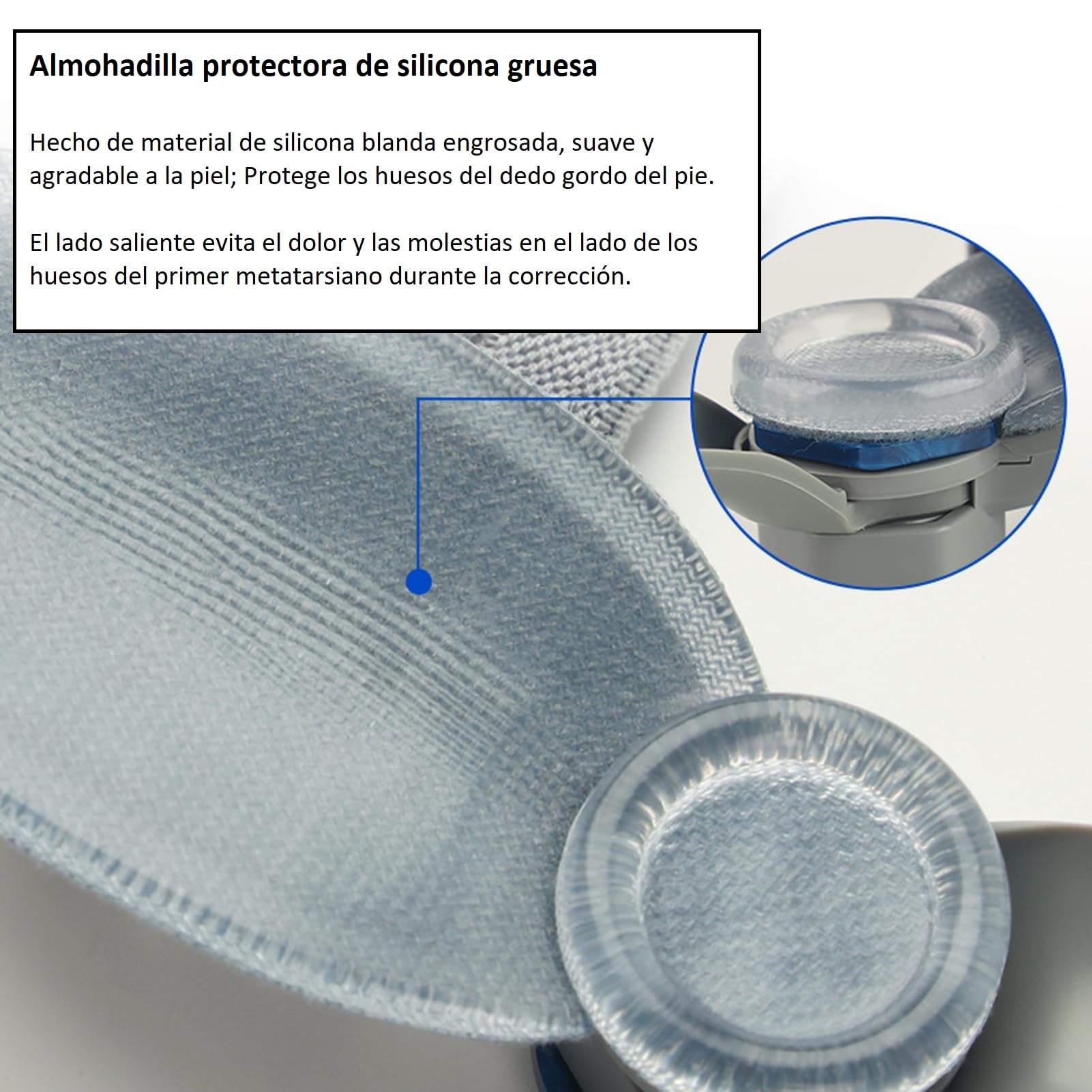 ABUBU Corrector de Juanetes, Ajustable, Hombre y Mujer, Separador Dedos del Pie, Férula para Juanetes, Transpirable, Antideslizante, Hallux Valgus, Dedo en Martillo, Dedo Superpuesto, SM315