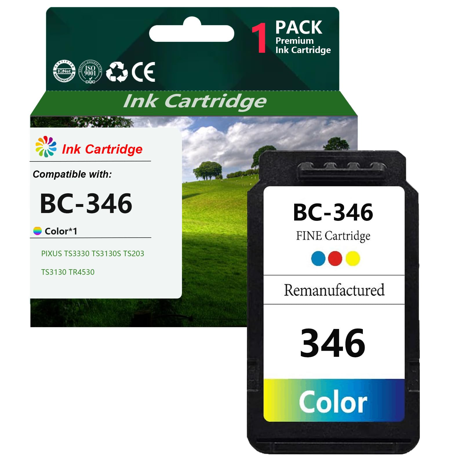 Amazon.com: ERNITH BC-345 Black and BC-346 Color Ink Cartridges