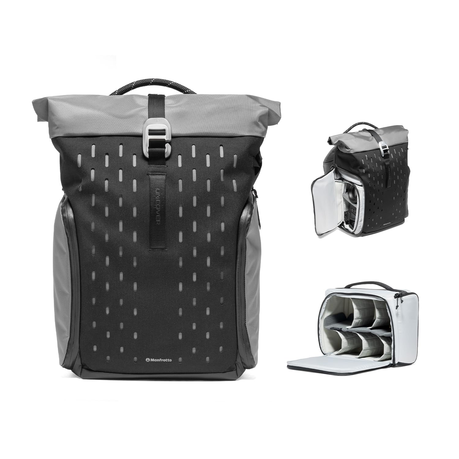 Uncover Camera Backpack 30L, Expandable Roll-Top