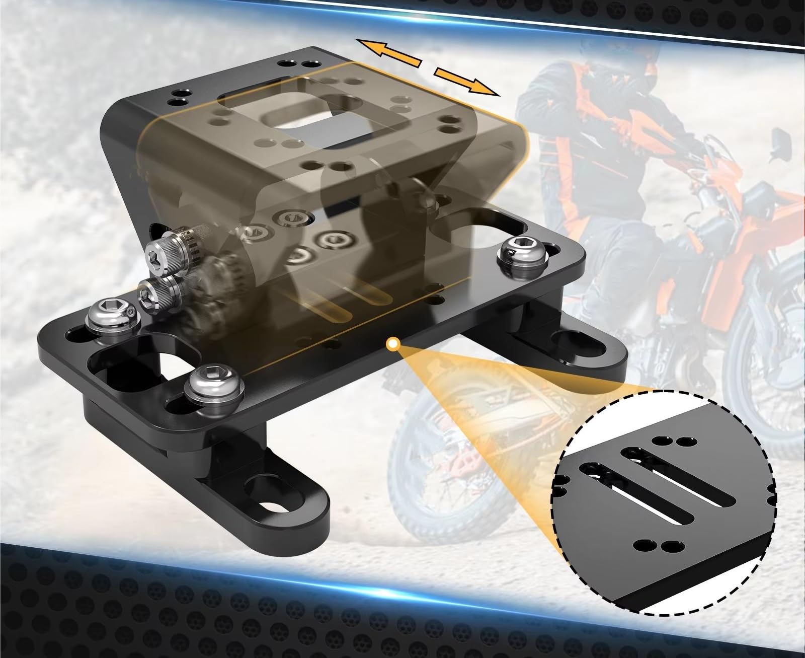 Soporte Navegación Placa Navegación Motocicleta para Soporte para CR para CRF CRFX 125 250 450 para África para Twin 1000/1100 Kit Montaje GPS para Teléfono Ajustable