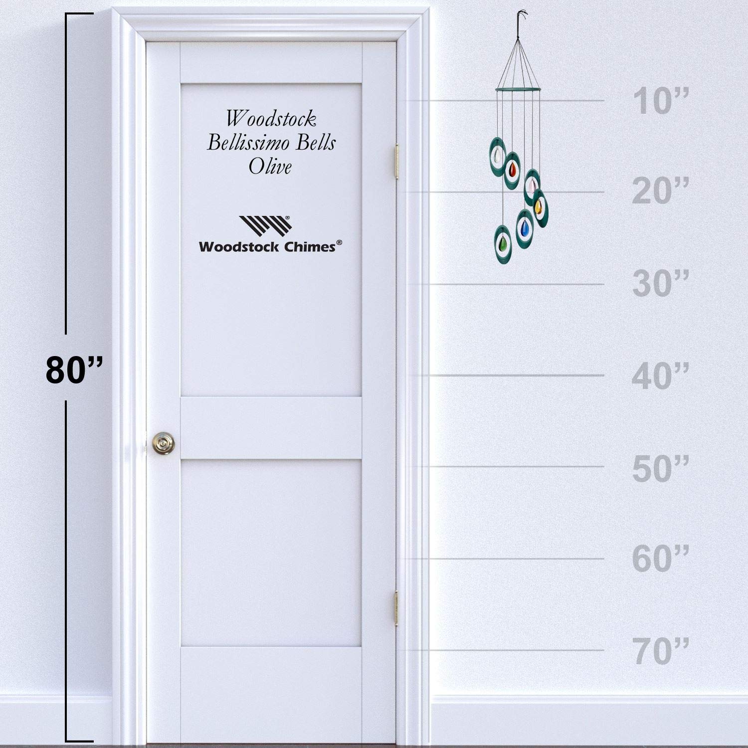 Woodstock Chimes Carillon Merveilleux Cloches – Olive