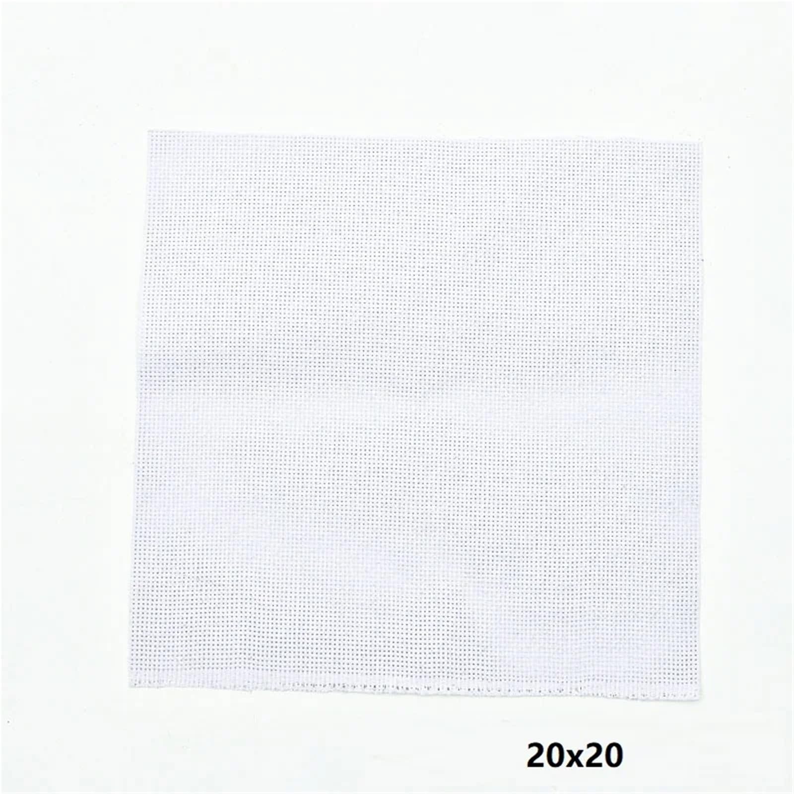 Tkanina do haftu, Tkanina do haftu krzyżykowego Płótno Mała kratka Biała Materiały ​​majsterkowania Haftowanie(11ct,30 * 40cm)
