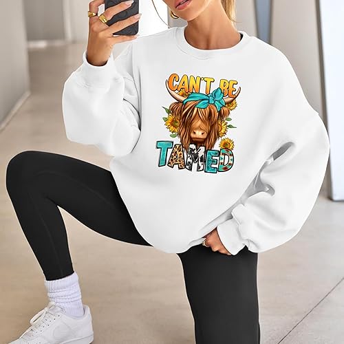 Miniatura 4 de Adhesivos termoadhesivos termotransferibles para planchar para diseño de ropa, calcomanías de prensa de calor de vaca occidental, tamaño grande,