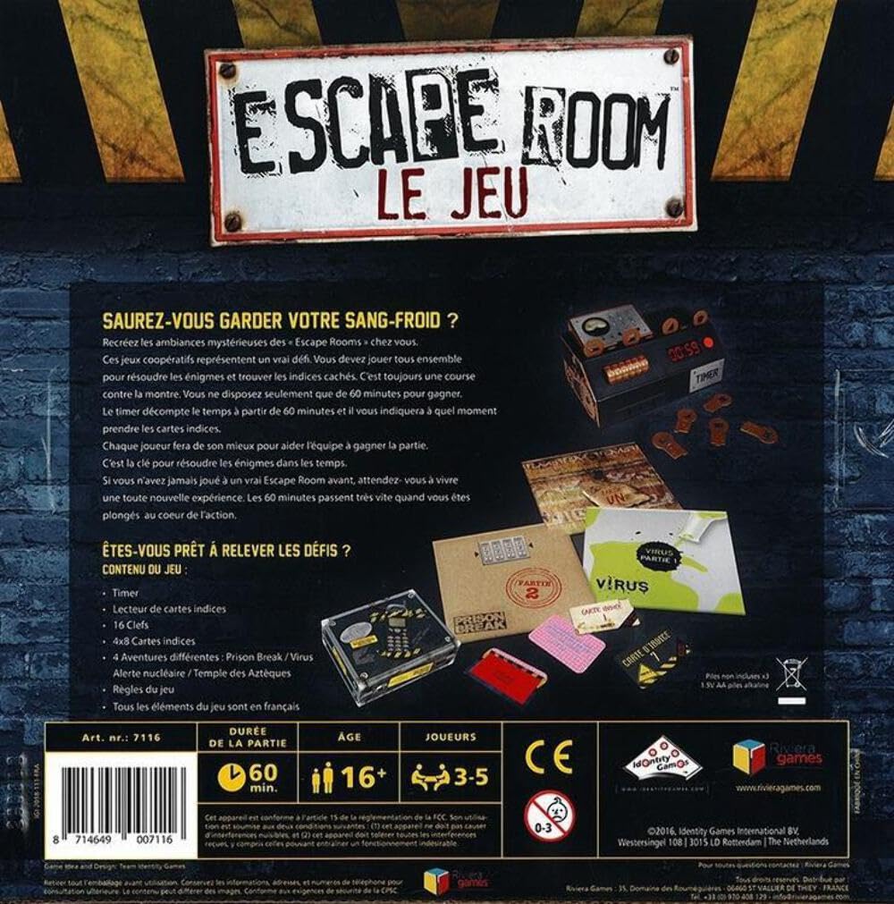 Escape Games - Escape Room : Coffret de 4 jeux