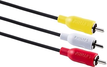 Composite Audio/Video Cable 8 Pack, 6 Ft. Cable, Connect TV to A/V Components, RCA Connection, Black, SWA3533B/37