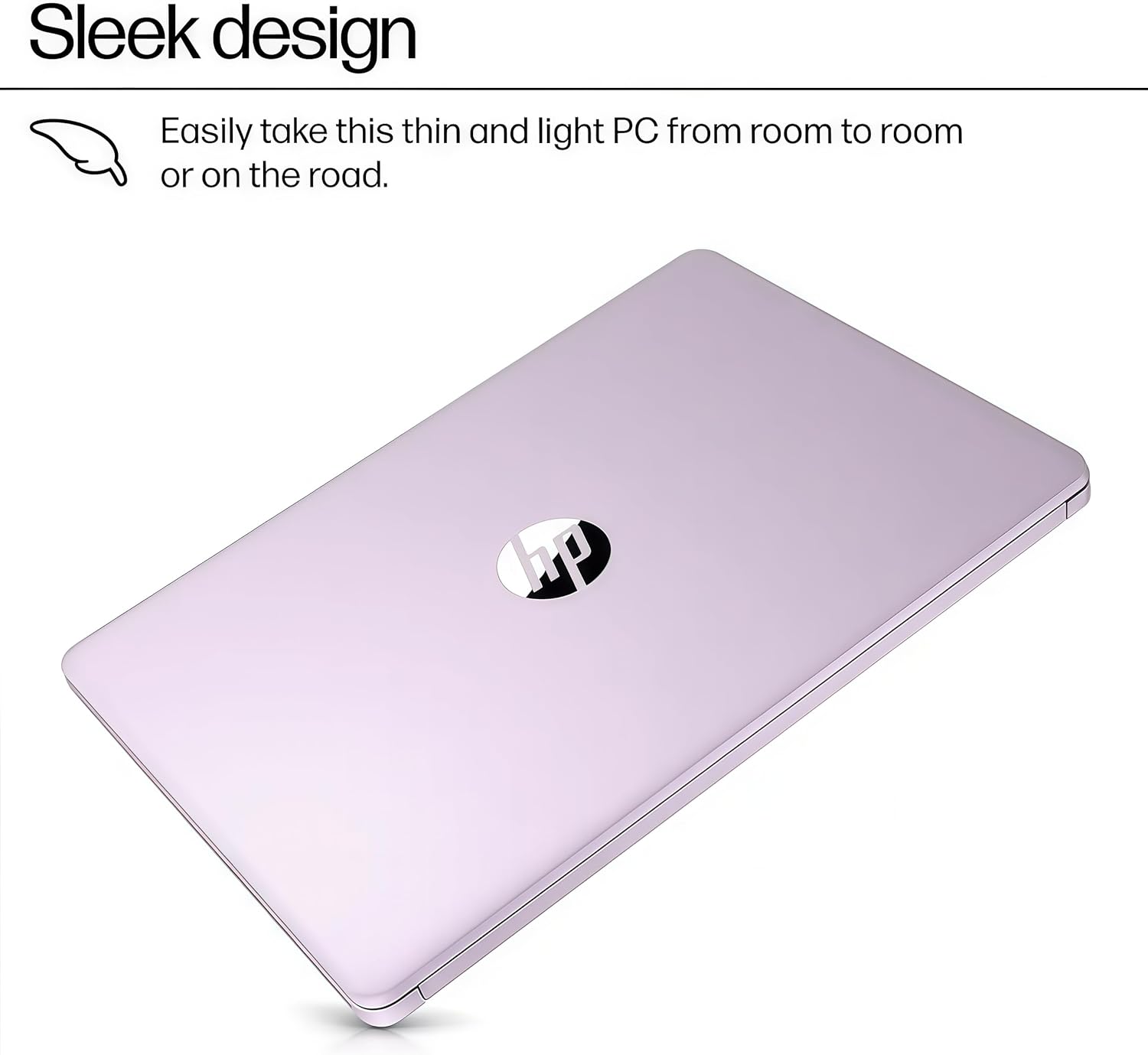 HP 2025 14" AI Laptop, Intel 4-Core N150(Beats N4120), 16 GB RAM, 384 GB Storage(128GB UFS+256GB Micro SD), Ultra Light, Webcam, WiFi, HDMI, Windows 11 Pro & Microsoft Office 365, Honey Lavender