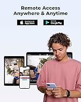 Vista 5 de (Compatible con Hikvision) H.VIEW Cámara POE para exteriores de 5 MP con torreta de seguridad IP, visión nocturna IR de 100 pies, lente fija
