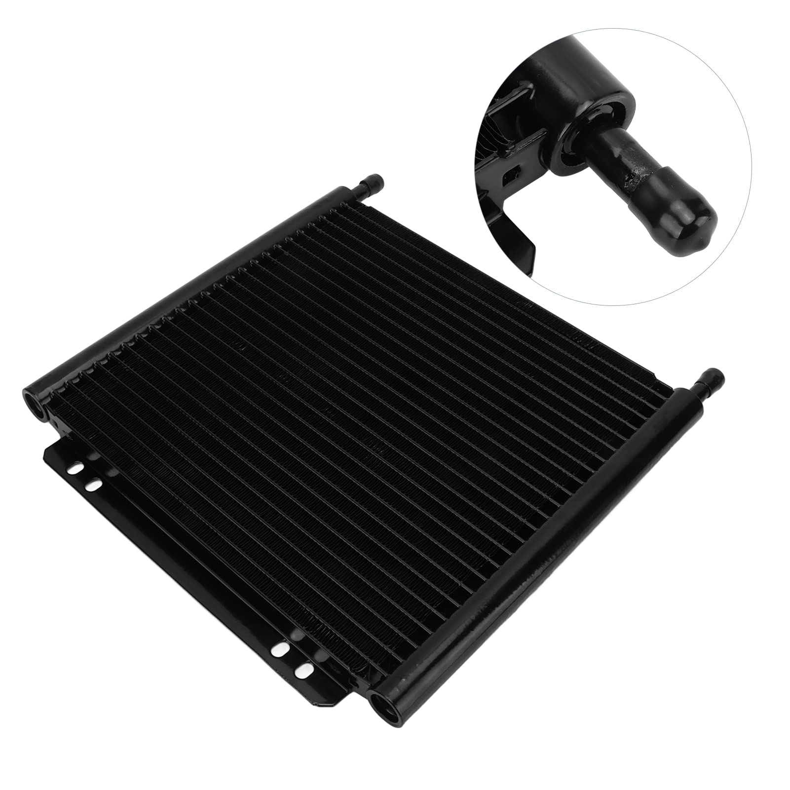 Enfriador de Transmisión de Alto Rendimiento, Enfriador de Aceite de Transmisión, Enfriador de Aceite de Transmisión de Repuesto, Aleación de Aluminio, 26 Filas, Radiador Negro