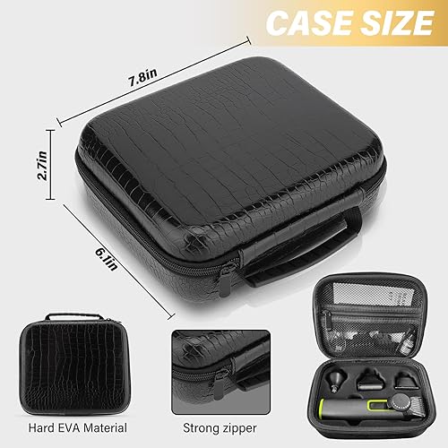 Miniatura 8 de Bomxin Cortadora de pelo para hombre, cortadora de pelo de nariz con hoja en T, afeitadoras de papel de aluminio para hombres, kit de peluquería