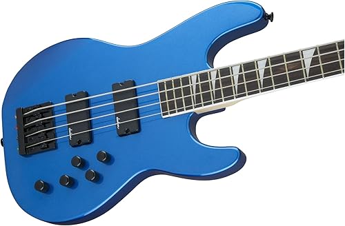 Miniatura 9 de Jackson JS Series Concert Bass JS3, diapasón de amaranto azul metálico