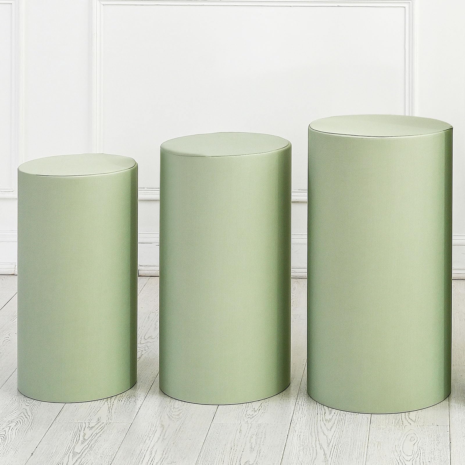 Spandex Cylinder Cover Set of 3/5 Cylinder Piedistallo Coperture ,Coperture Supporti Cilindrici , Coperture per Festa di Nozze Compleanno Cilindro
