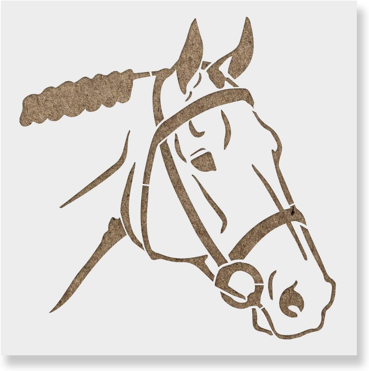 Horse Head Stencil Template - Reusable Stencil with Multiple