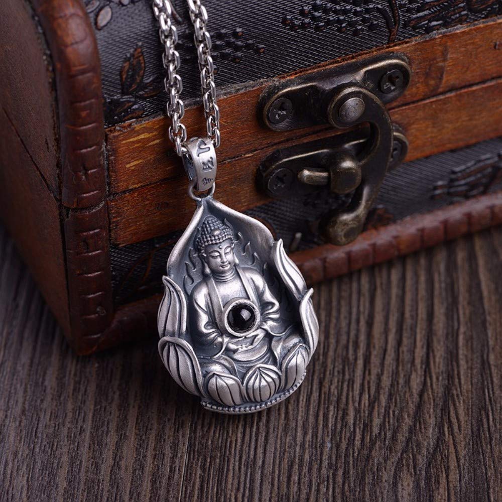 COLLIER PERLES PENDENTIF Argent Malachite Bijou Ethnique Vintage Thaïlande Asie EUR 36,00 - FR