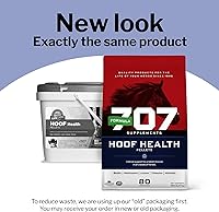Vista 2 de Formula 707 Hoof Health Suplemento equino Bolsa de 5 libras – 80 porciones – Biotina, aminoácidos y minerales para mejorar y apoyar las pezuñas
