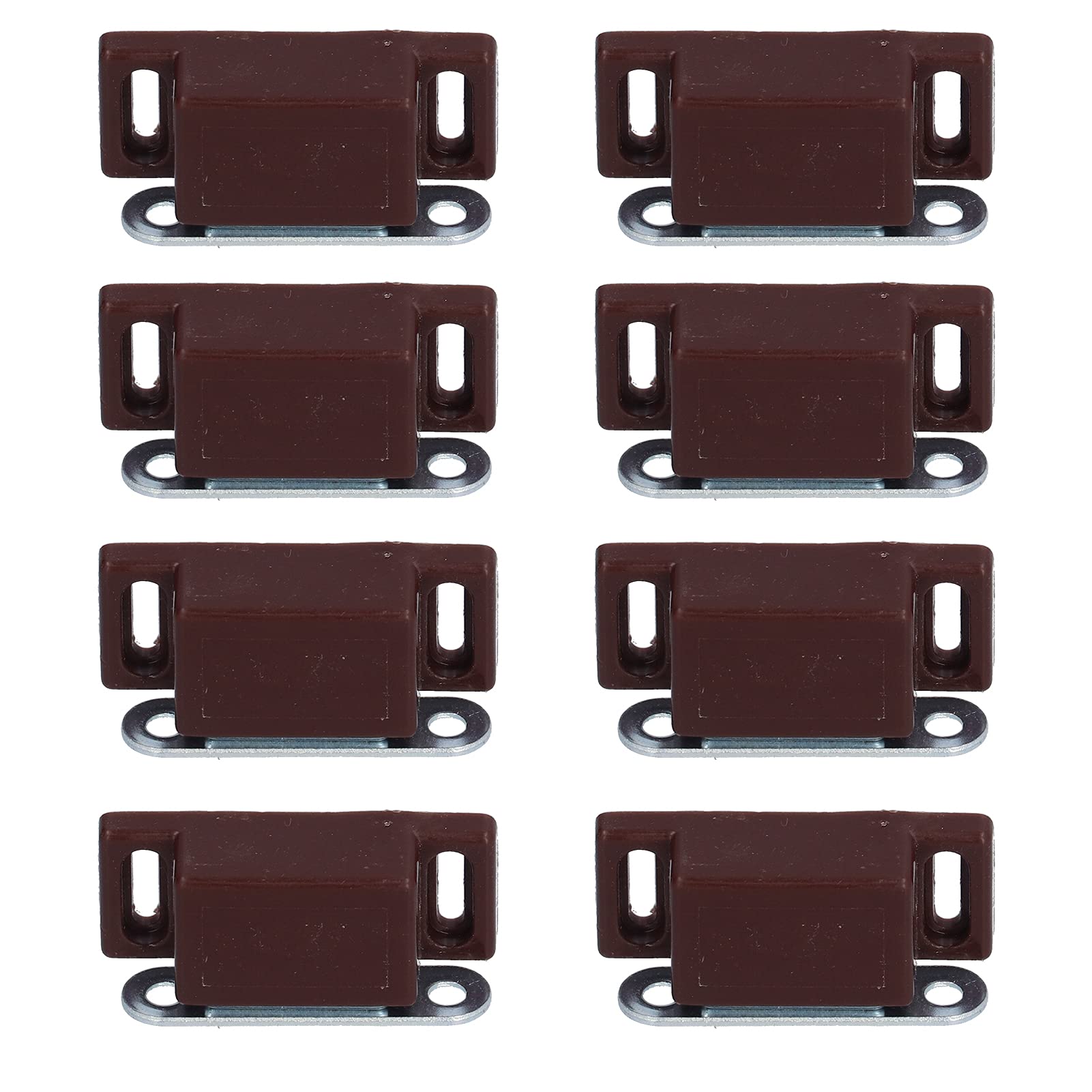 Aimants de meuble puissants loquet magnétique marron pour placard et cuisine lot de 8
