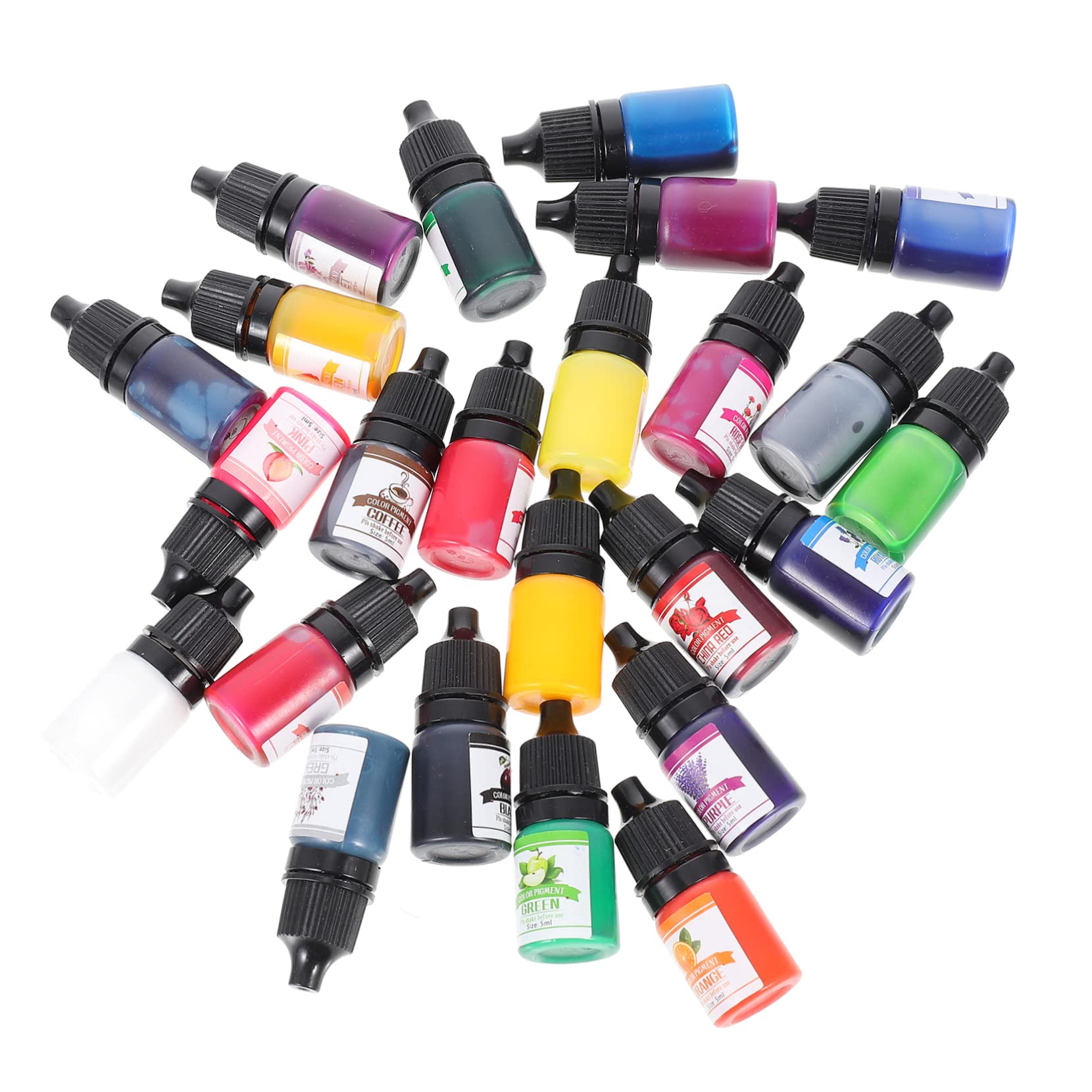 Housoutil Colores Pigmento de Resina Epoxi Colorantes Líquidos para Resina UV DIY Manualidades Material de Teñido para Proyectos de Epoxi