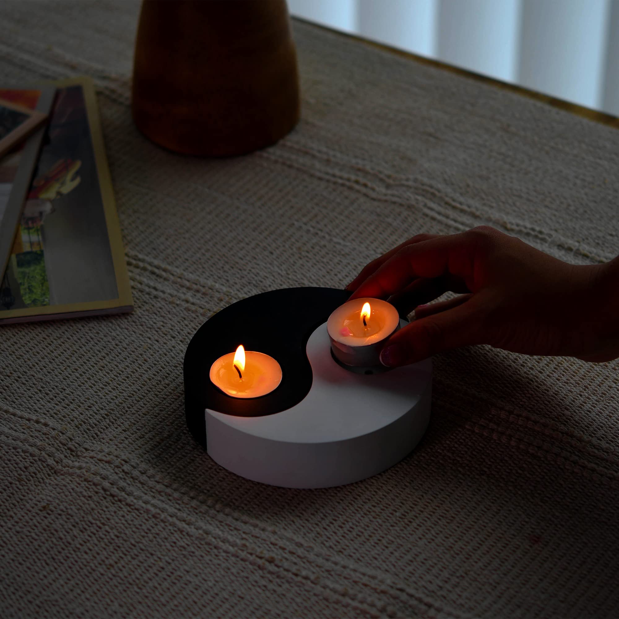 Yin Yang Tealight Candle Holder - Meditation & Home Décor Yin Yang Tealight Candle Holder - Meditation & Home Décor