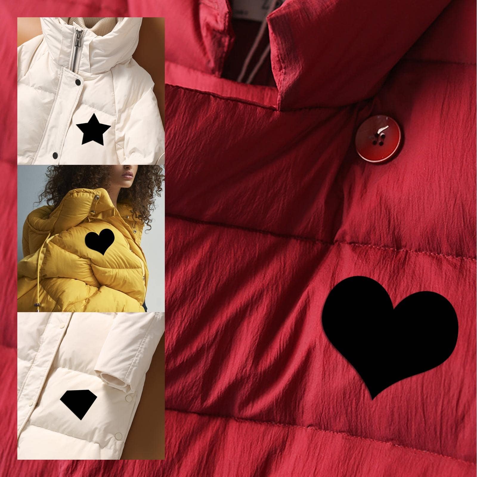 UJEAVETTE® Self Adhesive Repair Patch Down Jackets Polyester for Clothes Umbrellas Black