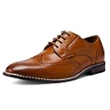 MERIDOS Men's Dress Shoes Formal Business Classic Lace Up Wingtip Oxford Shoes